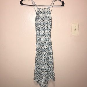 Blue Chevron Sun Dress